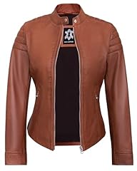 Tan - Carie Leather Jacket