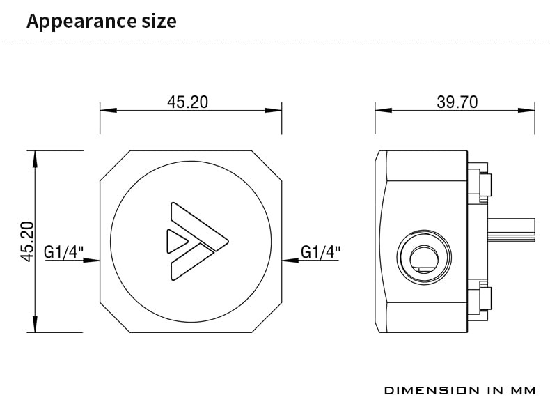 Barrow Flussmeter ARGB - acryl