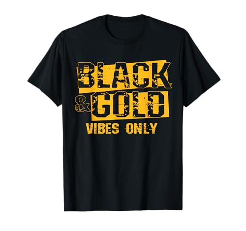 Black and Gold Game Day Group Tees for High School Football T-Shirt