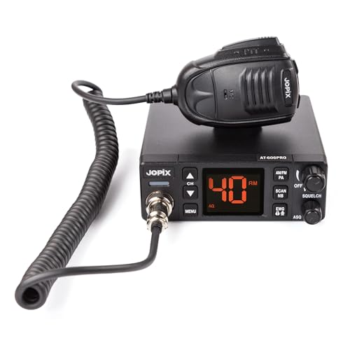 Jopix - Emisora Móvil CB-27 Jopix AT-606PRO | multinorma Europea FM/Am | Display LCD | sencillez de utilización | tamaño Compacto