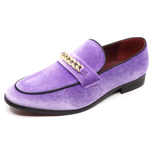 Image of Men's Vintage Velvet Designer Classic Dress Tuxedo Smoking Slipper Loafer Slip On Shoes Arthur-02