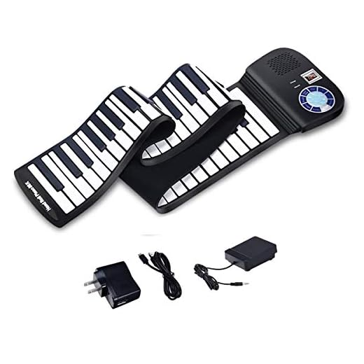 88 Keys Portable Keyboard Piano, Safeplus Electric Roll Up Flexible Silicone Piano Keyboard for Kids Beginners Adults Gift Support MP3 Player Bluetooth Function