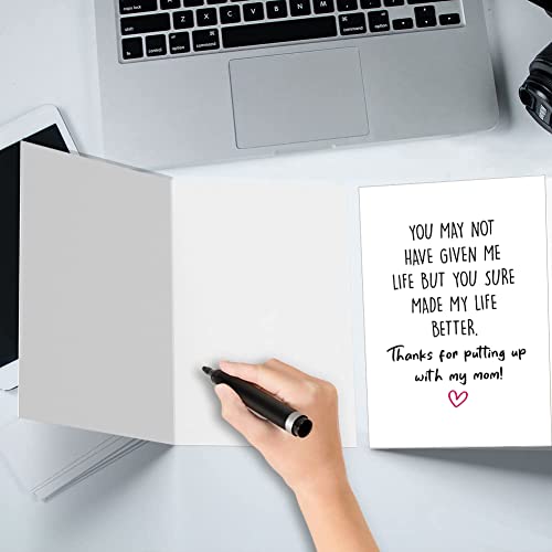 Jokey Fathers Day Card For Stepdad, Stepdad Birthday Card, Bonus Dad Gift From Stepchildren, You May Not Have Given Me Life. #TOP2