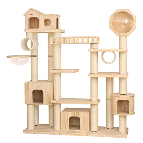 Cat&Rina Classic Scivolo E Tiragraffi Per Gatti – Piattaforma Gioco 26x36x38 Cm