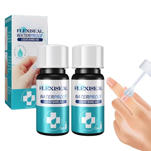 Vendas Líquidas,2pcs Gel Vendaje Yeso,Cuidado de Grietas en la Piel,Gel Vendaje Yeso,Tirita Líquida Impermeable,Gel Líquido para Cuidado Heridas para Cortes Menores,Rasguños