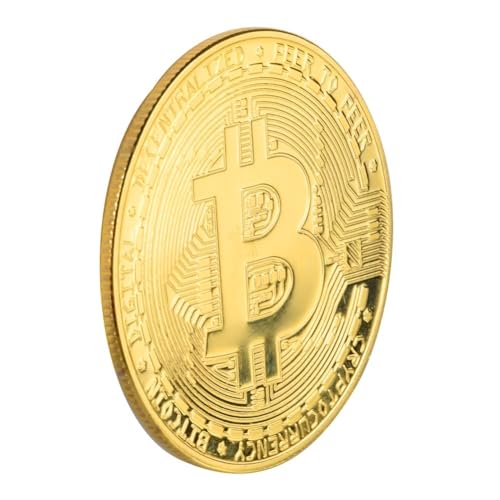 Moneta crittografica Bitcoin decorativa dal design elegante