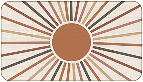 Minimalist Abstract Boho Sun Sunrise Sunset Sunshine Farmhouse Door Mat 17x30 Inch Indoor Outdoor Entrance Doormat Decor for Home Farmhouse,Boho Lover Gifts