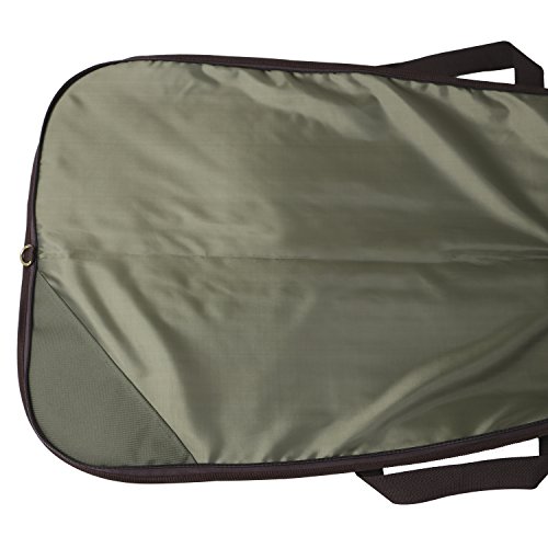Tourbon Hunting Nylon Rifle Case Gun Bag With Adjustable Shoulder Strap (Green With Brown Trim, 48 Inch) #TOP2