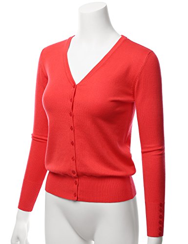 Image of LALABEE Women's V-Neck Long Sleeve Button Down Sweater Cardigan Soft Knit(S-XXL)