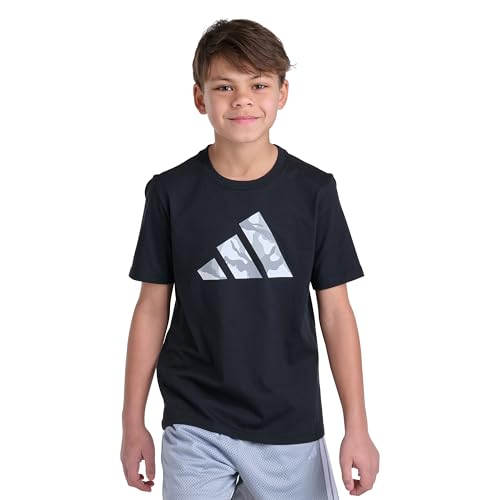Image of adidas Boys Camo Logo Tee