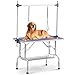 puppykitty 36" Adjustable Folding pet Dog Grooming Table for Large Dogs Durable Stainless Steel pet Dog cat Grooming Table