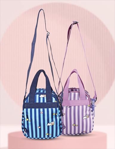 Image of PB Pearlbags Soft Crossbody Shoulder Or Hand Bag or Sling bag Water Resistant Anti Fall Stationery Storage Bag Handbag Clutch Bag Sweet Birthday Gift For 5-10 Years Children Students Girls