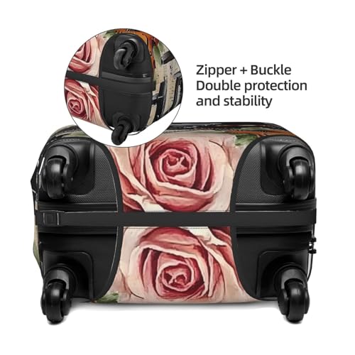Butterfly And Cello Elastic Travel Luggage Cover, Washable Spandex Suitcase Protector, Anti-Scratch Fits 18-32 Inch4