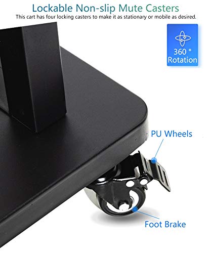 Soporte móvil para TV para pantallas planas 55 a 75 pulgadas miniatura 7