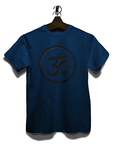 shirtminister Om Symbol Vintage T-Shirt Dunkelblau-Navy M