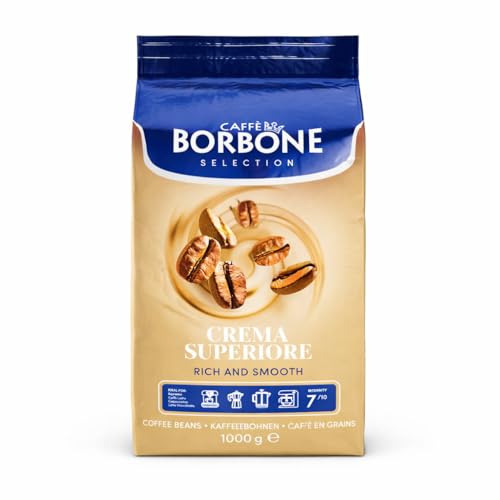 Caffe Borbone Medium Roast Whole Bean Coffee, Crema Superiore, Rich and Smooth Italian Coffee, 2.2 lb Bag