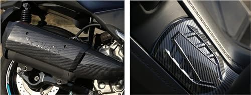 Cubierta de escape para Xmax previene quemaduras y daños en tubo de moto 4