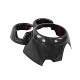 RiToEasysports Cup Holder Trim, Carbon Fiber Style ABS Material with Protective Coating, Gear Shift Accessory, F55 F56 F57 2014-2021 Drivers and Enthusiasts