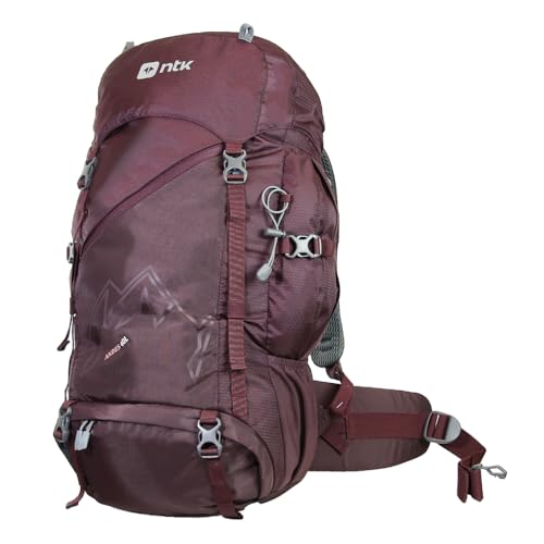 NTK, Mochila Andes 40L em Ripstop com Ajuste Peitoral e Barriga, Costado Acolchoado