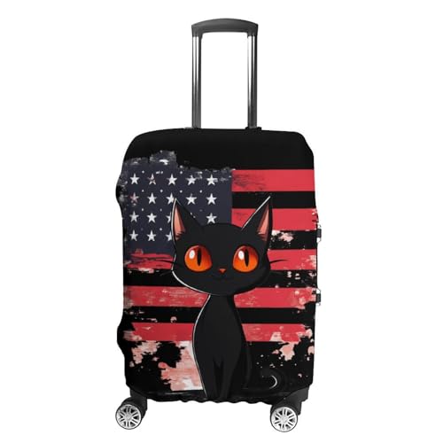 Copertura protettiva lavabile per valigie da viaggio con bandiera degli Stati Uniti, Stile:, L