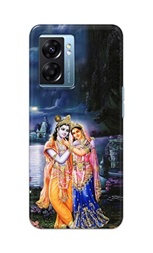 Image of Printed Hard Back Cover Case for Oppo K10 5G Back Cover (Radha Krishna) -1803