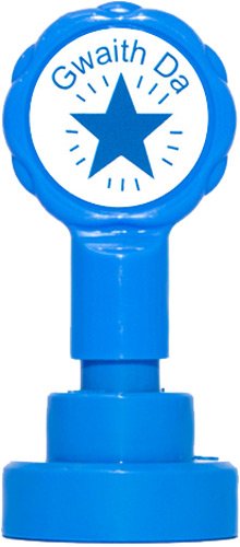 Welsh Self inking teacher reward stamp"Gwaith Da" X12012