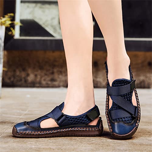 Mens Sandals Mesh Deck Beach Sandals Fisherman Shoes for Men Outdoor Handmade Men Shoes3