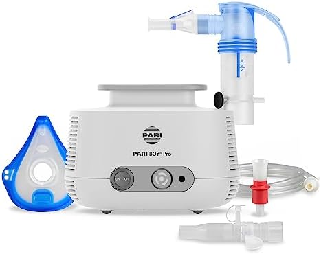 PARI BOY® Pro - Inhalationsgerät für Erwachsene und Kinder ab 4 Jahren | inkl. PARI LC SPRINT Verneblerset mit PIF-Control, 2 Düsenaufsätzen, PARI PEP S System, LC Unterbrecher und