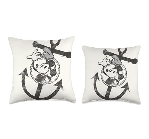 Coussin Mickey Mouse Steamboat Willie Disney 100 multicolore, le cadeau idéal pour collectionneur