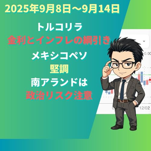 『トルコリラ、メキシコペソ、南アランド 2025年9月8日〜14日 見通し』のカバーアート