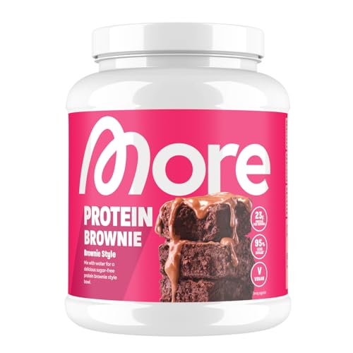 More Protein, Brownie Style Bowl, 600g, Backmischung für Protein Brownies, 23g Protein pro Portion, vegan