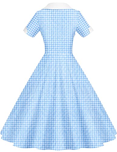 Image of GownTown Womens 1950s Cape Collar Vintage Swing Stretchy Dresses