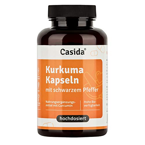 ® Kurkuma Kapseln + Pfeffer Curcumin hochdosiert 95% igen Curcuma Extrakt in Kombination mit Bio-Kurkuma Pulver und Piperin aus schwarzem