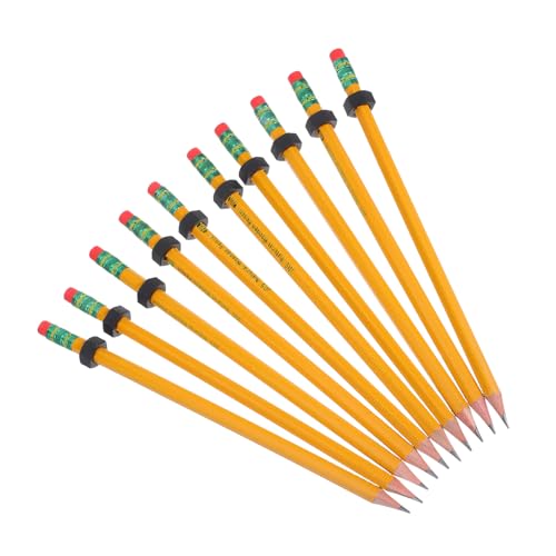 GARIOUANS 10 Piezas Lápices de Madera con Tuerca Deslizante Diseño Mecánico Ergonómico Antiestrés para Estudiantes Herramienta Sensorial Portátil para Dibujo y Escritura