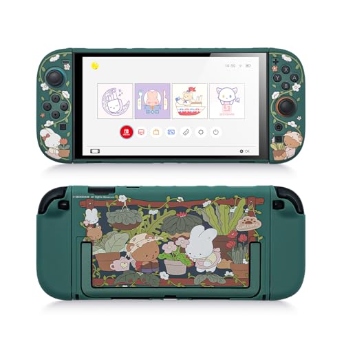 GeekShare Funda acoplable Kawaii para Switch 2, diseño antiarañazos y de absorción de golpes, con diseño de conejito
