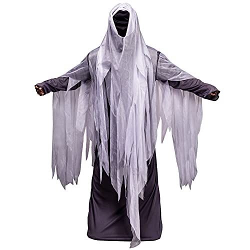 Déguisement de fantôme adulte blanc pour costume Halloween facile