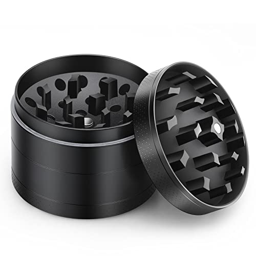 Anpro Herb Grinder Premium Zinc Alloy - Portable Herbal Grinders with Mesh Sc...