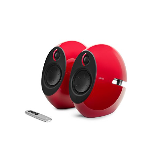 Edifier E25HD Luna Eclipse Enceintes Bluetooth 4.0 avec télécommande Rouge - Les Beatles, Paul McCartney, John Lennon, RIngo Starr, George Harrison Edifier E25HD Luna Eclipse Enceintes Bluetooth 4.0 avec télécommande Rouge – Image 3