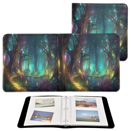 Álbum de Fotos Adhesivo DIY Scrapbook 3 Anillos Bosque Mágico 40 Páginas 8x10 para Memorias miniatura 2