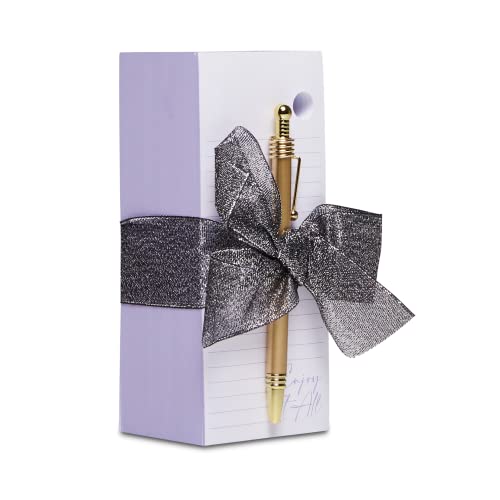 Tri-Coastal Design Memo Pad POSH&POP con Penna - Block Notes, 400 Fogli Staccabili - Appunti e Note