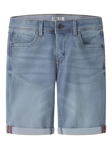 NAME IT Jungen Nkmsilas Slim Dnm L 2272-ax Noos Shorts, Light Blue Denim, 164 EU