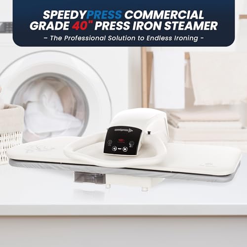 SpeedyPress 100HD Steam Press for Clothes- Professional Iron Press Machine- 40” XL Digital Heat Press with Multiple Steam Settings- Fast-Heating, Heavy-Duty Fabric Press Machine with Water Filter - Image 3