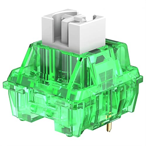 Magic-Refiner Cs Linear Switches, Gateron 3 Pin 45Gf Smd Linear Switch Set With Dustproof Stem, Durable 80M Mx Switch Compatible With Hotswap Mechanical Keyboards (45 Pcs, Green) #TOP6