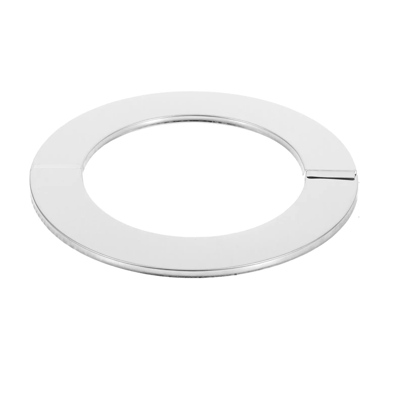 Dasjkdi One Color 4Pcs Stainless Steel Pipe Wall Covers Split Flange Escutcheon Plates For Shower Sink Plumbing Decorative Hole Concealer For Wall Holes(15X15x0.6cm)