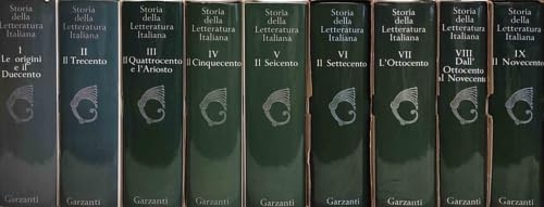 Storia della Letteratura Italiana. Vol.I:Le Origini e il Duecento,pp.790, 154 ill.in bn.e 64 tavv.a col. Vol.II:Il Trecento,pp.774, 195 ill.bn.e 64 tavv.a col. Vol.III:Il Quattrocento e l'Ari