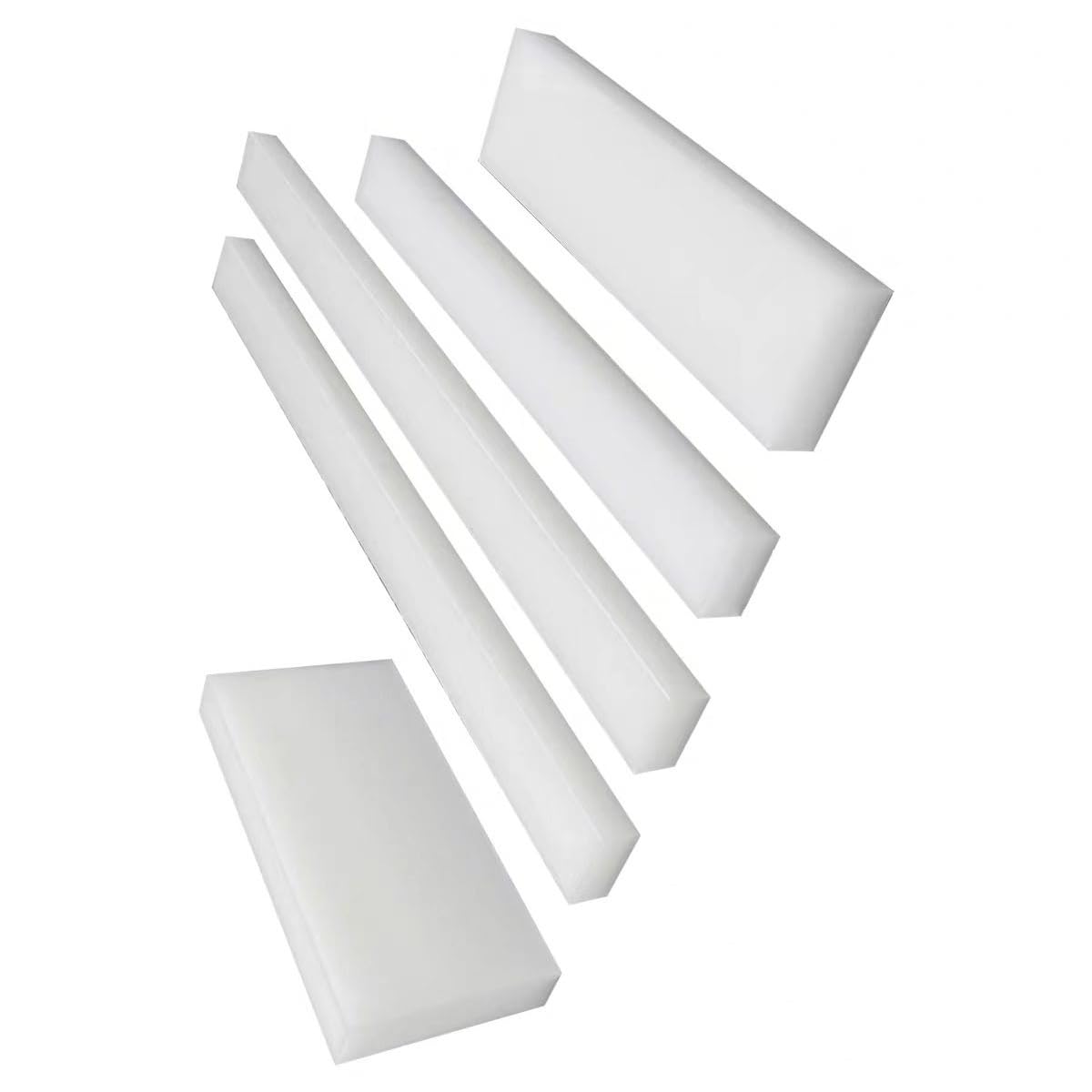 Weiße Nylonplatte, 1 m x 100 mm, PA6-Platte, 2–10 mm dick, for die Bearbeitung von DIY-Modellbau, 1 Stück(6mm)