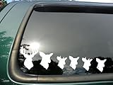 Deer Family- Die Cut Vinyl Window Decal/sticker for Car or Truck 3.5'x8'