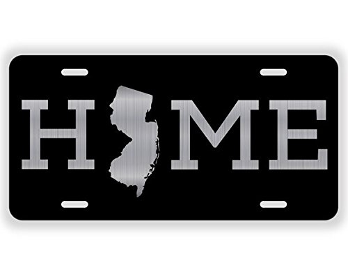 JMM IndustriesHome New Jersey State NJ Vanity Novelty License Plate Tag Metal 6-Inches by 12-Inches Etched Aluminum UV Resistant ELP034