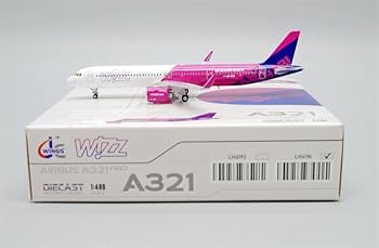 Wizz Air 1/200航空機モデル Wizzair Airbus A321 Scala 1:200 Aereo Modellino da