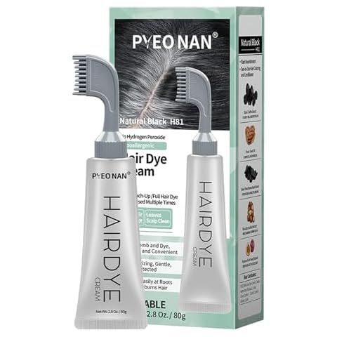 PYEONAN Natural Black Hair Dye Cream Cover